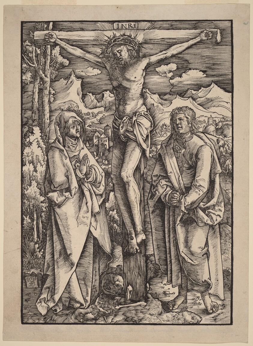 Christ on the Cross between the Virgin and Saint John