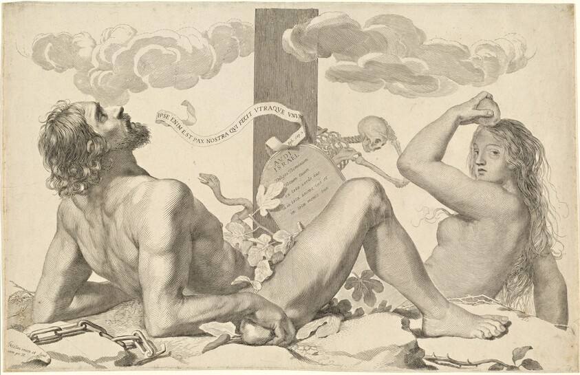 Adam and Eve at the Foot of the Cross