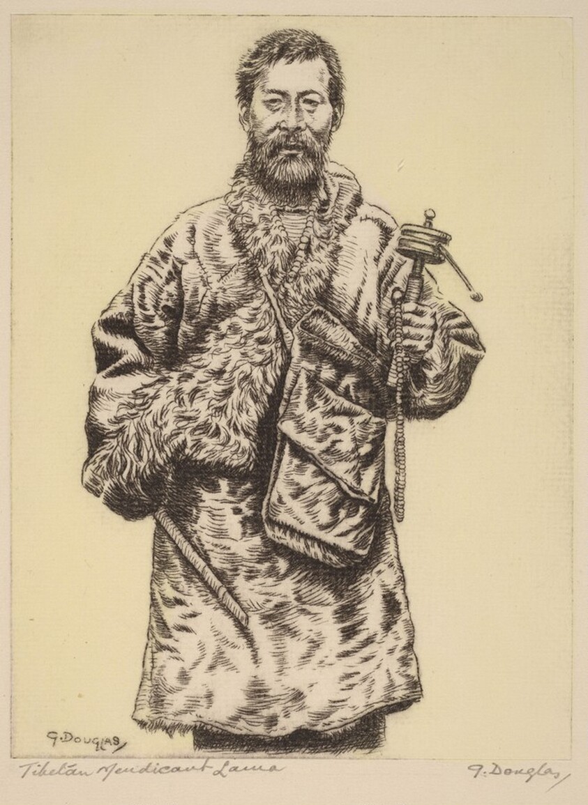 Tibetan Mendicant Lama, Darjeeling