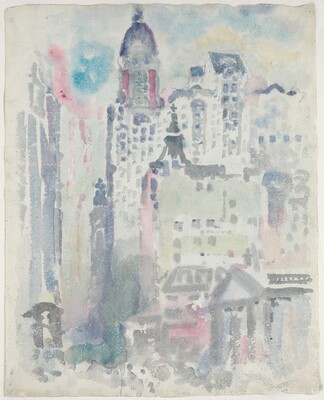 View of New York [verso], John Marin, c. 1913