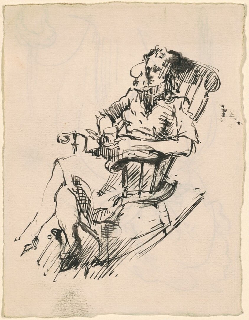 Woman in Rocker (recto)