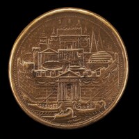 Carthage with Galleys in Harbor [reverse], Alessandro Cesati, called Il Grechetto, 16th century