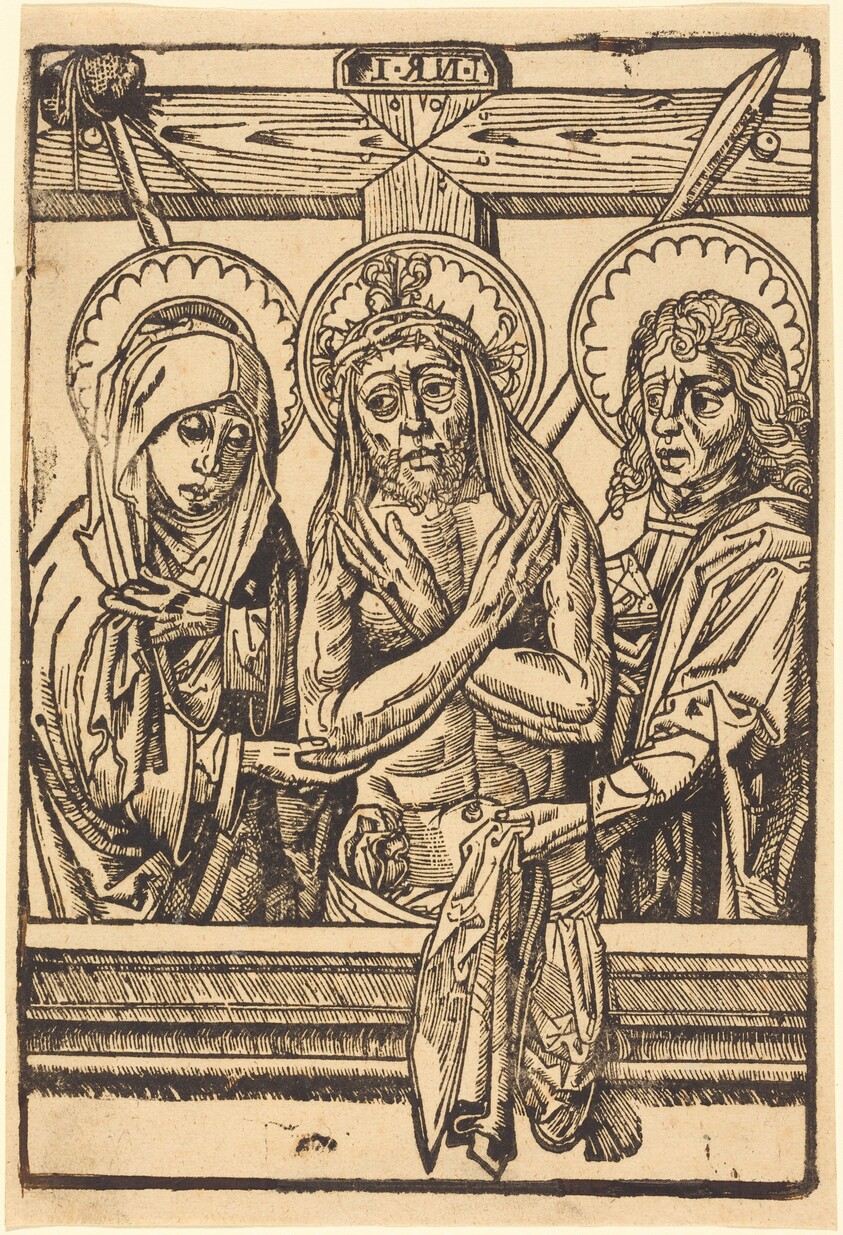 Christ between Maria and John