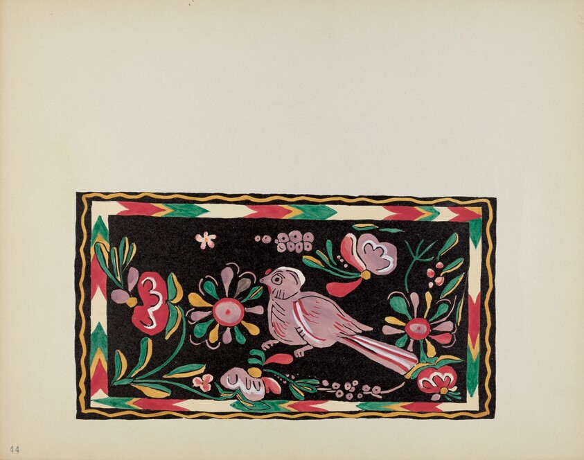 Plate 44: Painted Chest Design: From Portfolio "Spanish Colonial Designs of New Mexico"
