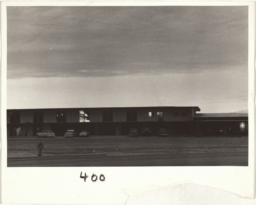 Motel at dusk--Las Vegas, Nevada