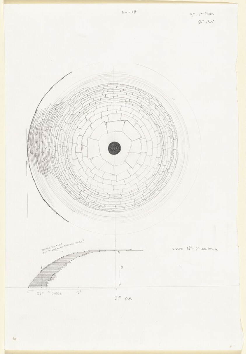 1 cm= 1 ft., 1 1.2 -2" Thick, 28' Diameter, 56" x 30"