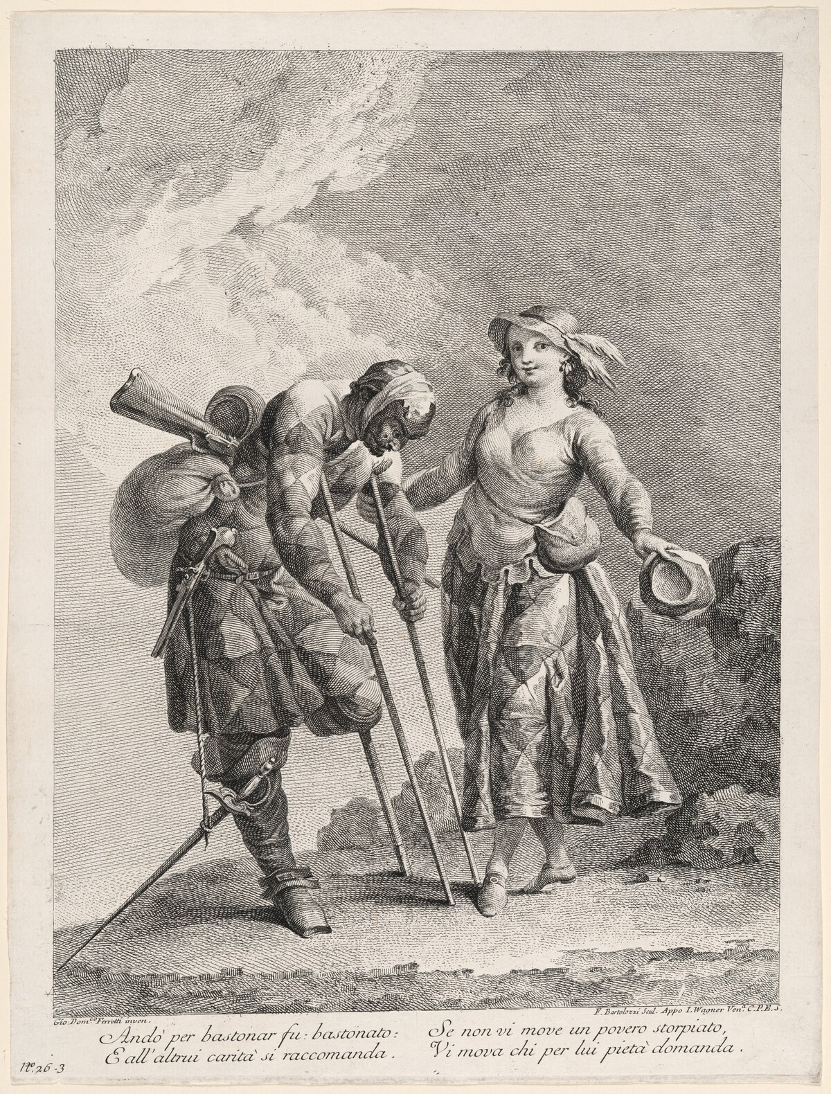 Harlequin as Crippled Soldier