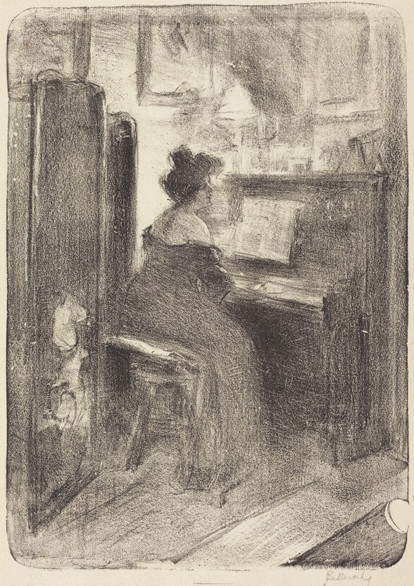 The Artist's Mother at the Piano
