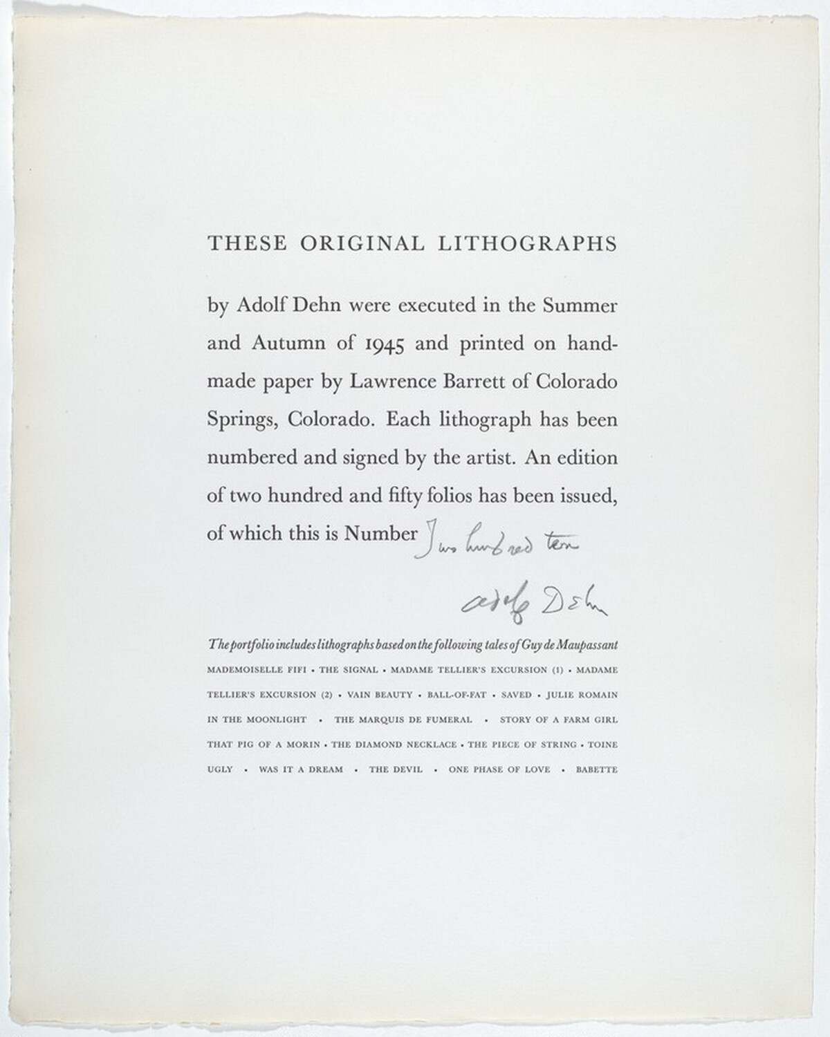 Selected Tales of Guy de Maupassant