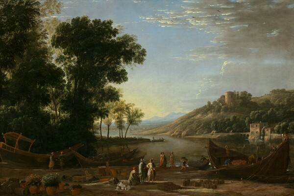 Landscape with Merchants