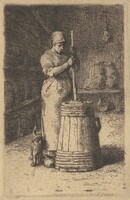 The Churner (La Baratteuse), Jean-François Millet, 1855