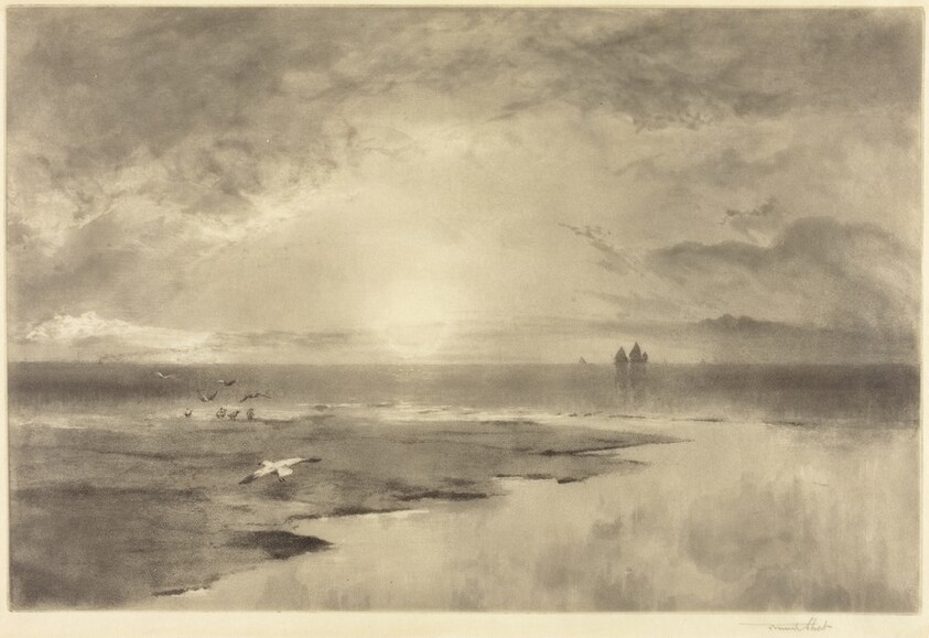 Sunrise o'er Whitby Scaur