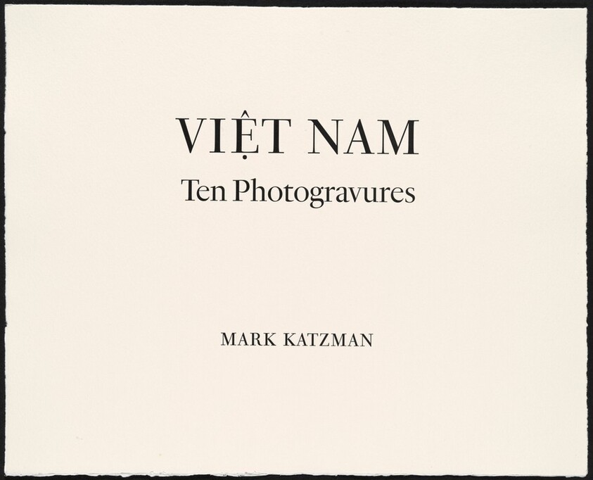 Viḝt Nam: Ten Photogravures