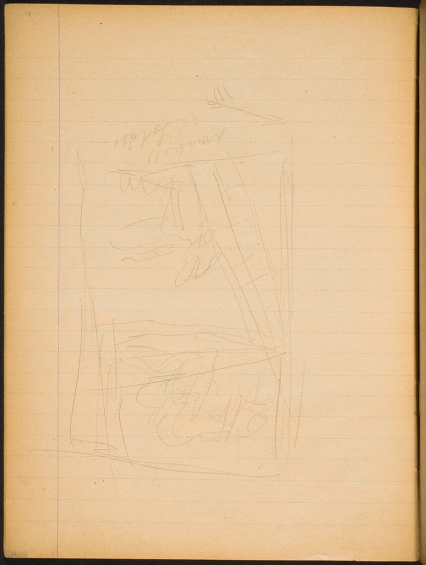 Nicht identifizierte Kompositionsskizze (Not identified compositional Sketch) [p. 22]