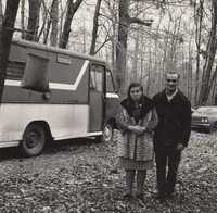 Benjamin Boofer with His Wife, Shenango Ingot Molds, Milton Rogovin, 1977