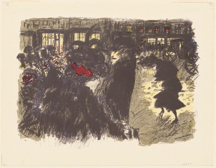 The Square at Night (Place le soir)