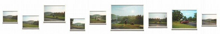 Pittsburgh (man cutting grass)