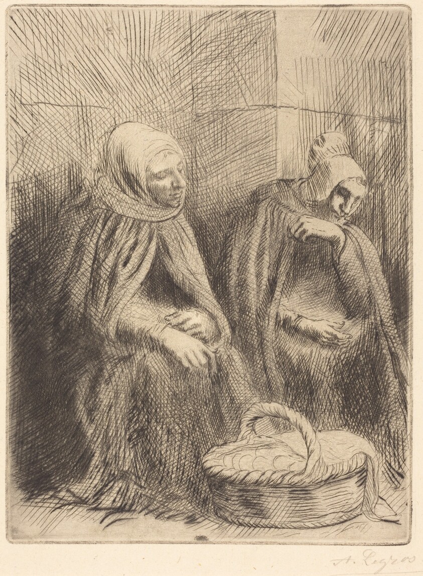 Egg-sellers, 1st plate (Les marchandes d'oeufs)