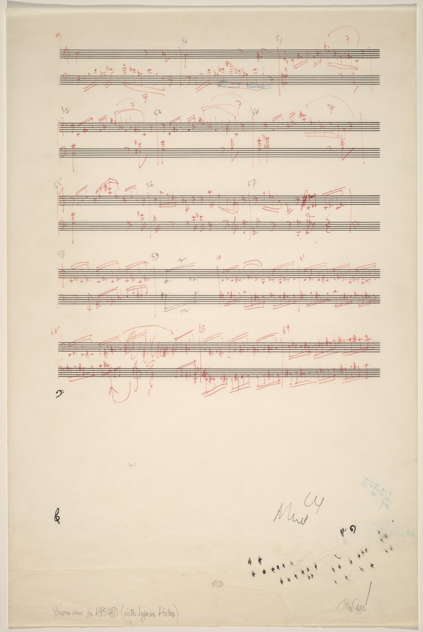 Bassoon Chart for HPSCHD (with Lejaren Hiller)
