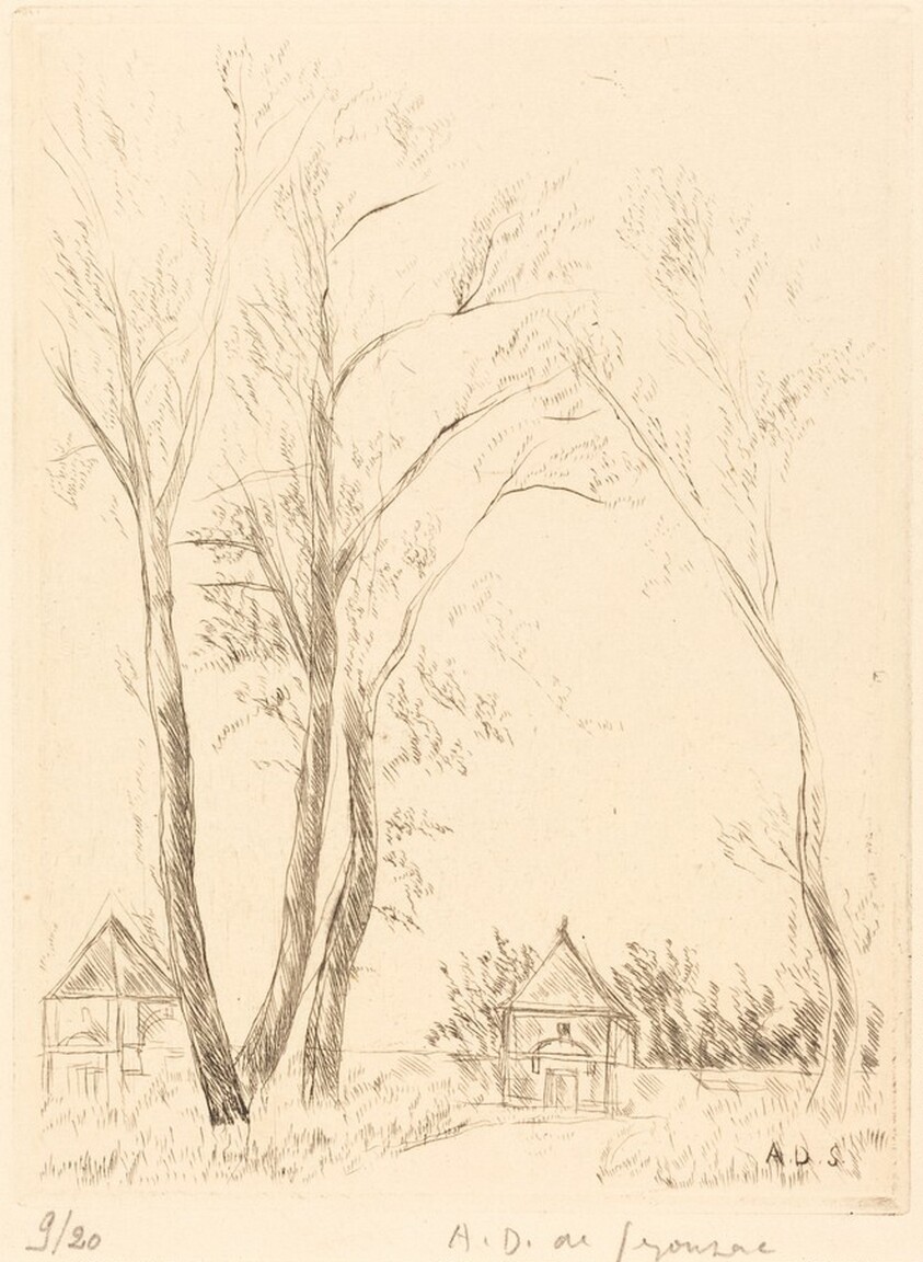 The Menagerie, Versailles (Small Plate) (Versailles, la Menagerie (petite planche))