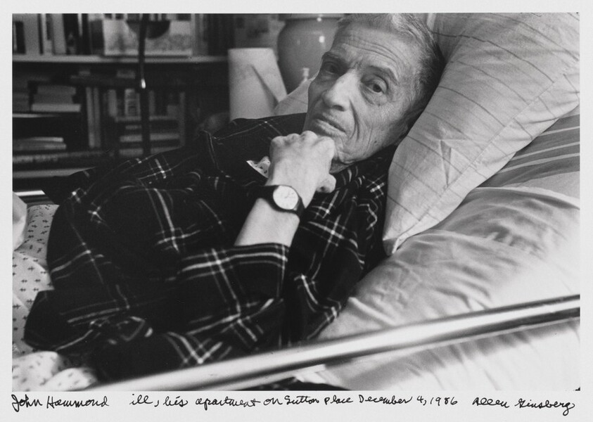 John Hammond ill, his apartment on Sutton Place December 4, 1986