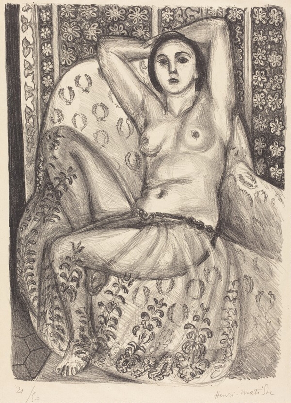 Seated Odalisque with Tulle Skirt (Odalisque assis à la jupe de tulle)