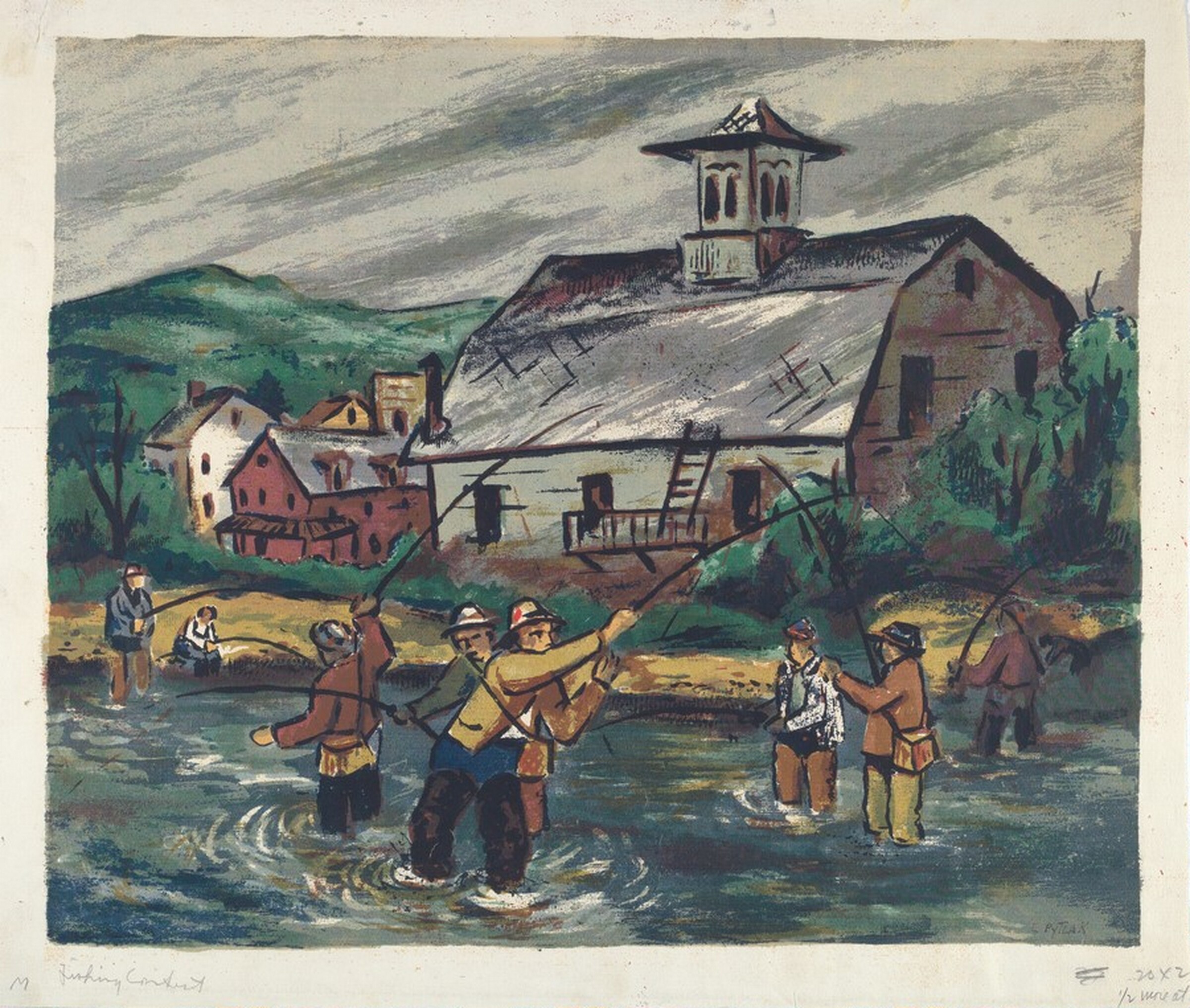 Fishing Contest, Leonard Pytlak, 1940
