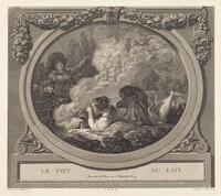 Le pot au lait, Nicolas Ponce after Jean-Honoré Fragonard, 1787