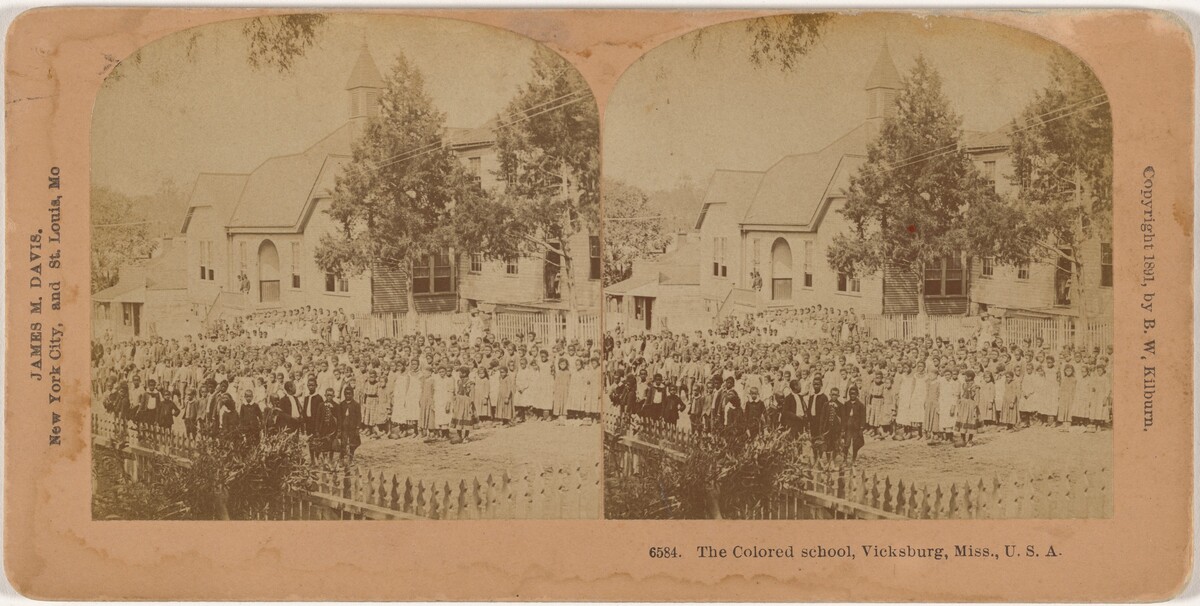 "The Colored School, Vicksburg, Mississippi"