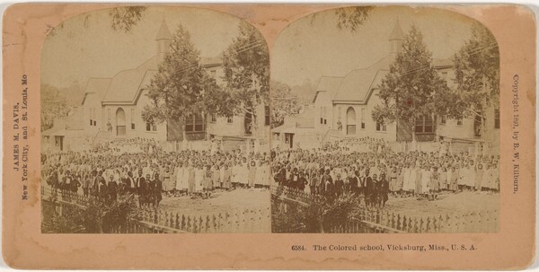 "The Colored School, Vicksburg, Mississippi"