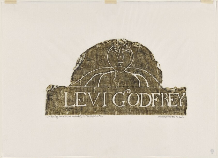 Levi Godfrey from A Portfolio of Rubbings from Early American Stone Sculpture