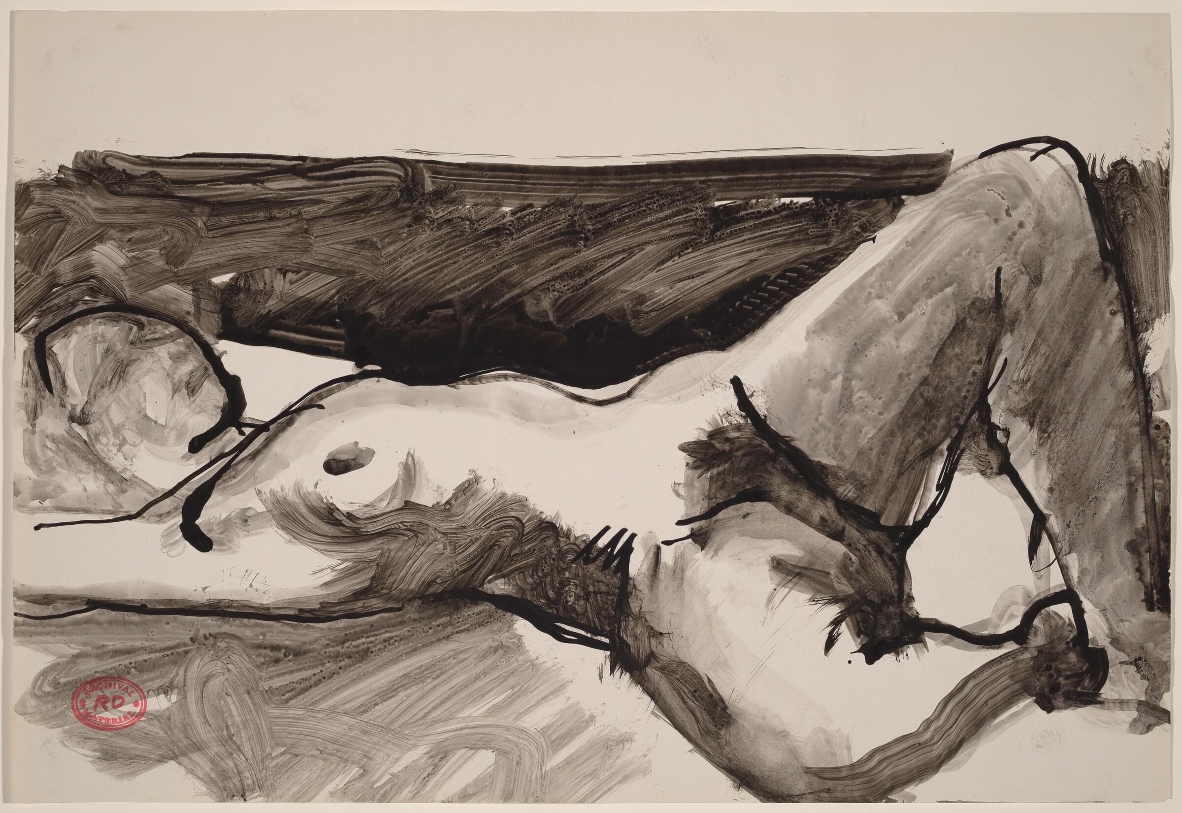 Untitled [reclining female nude with legs apart], Richard Diebenkorn, 1955-1967