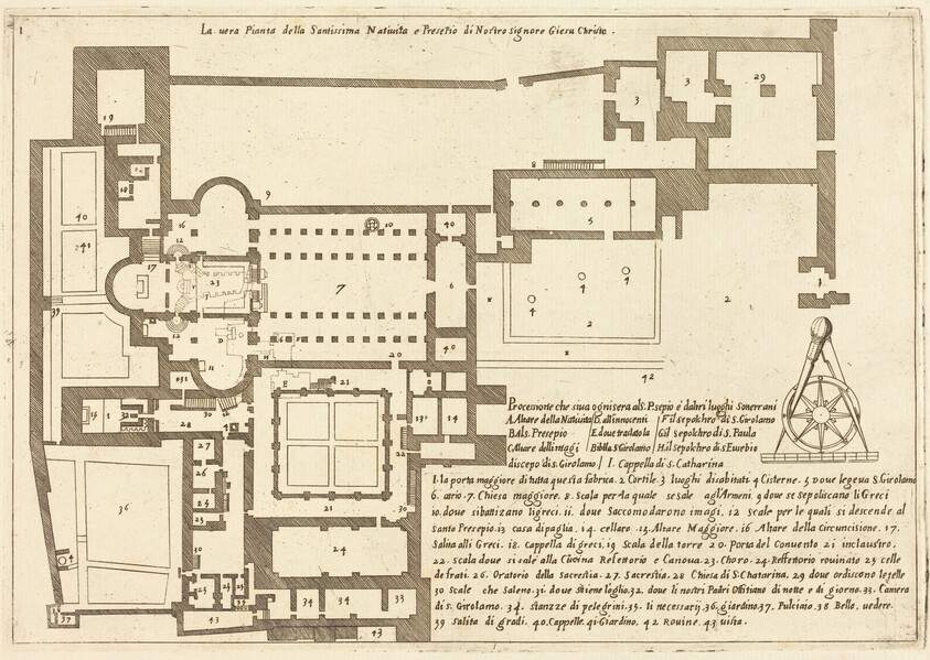 Plan of the Church of the Holy Nativity