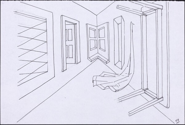 Basket, Table, Door, Window, Mirror, Rug #45