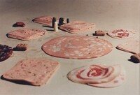 Wurst Serie: Im Teppichladen (Sausage Series: In the Carpet Shop), Fischli & Weiss, 1979