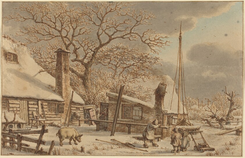 Farmyard in Winter