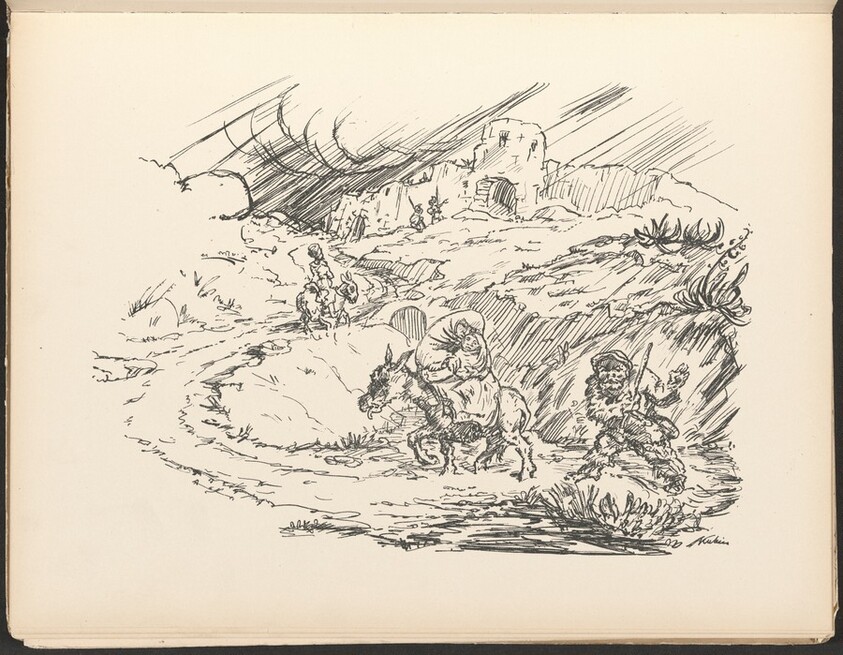 Auf der Flucht (In Flight) from Deutsche Graphiker der Gegenwart (German Printmakers of Our Time)