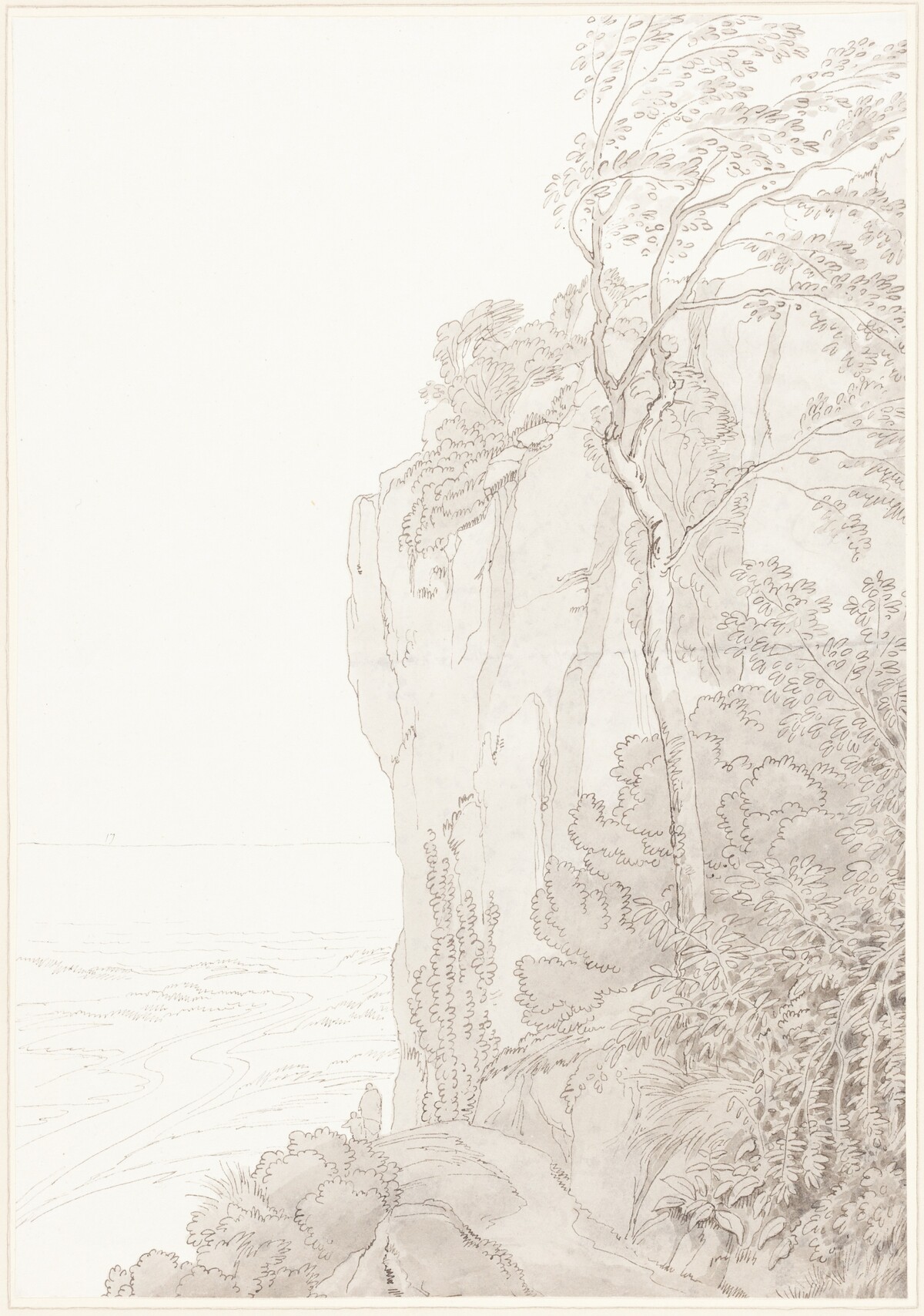Sheer Cliffs above a Coastal Road