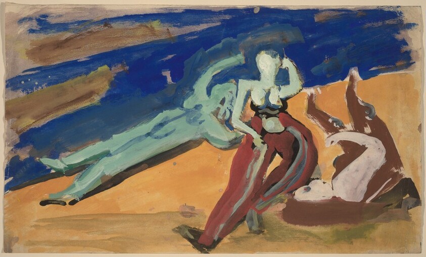 Figures Playing on the Beach