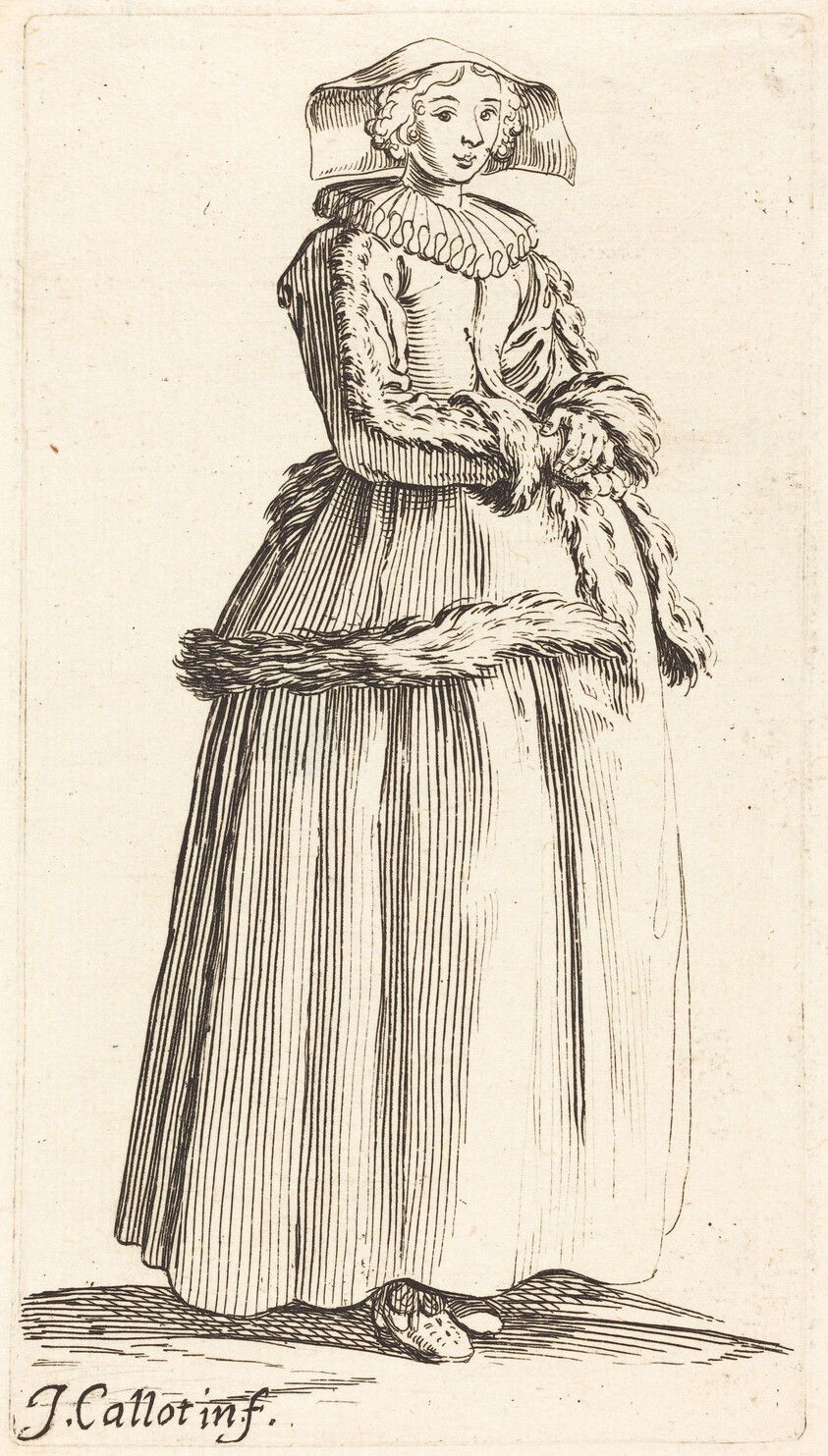 Young Woman with Hands Folded, Facing Right