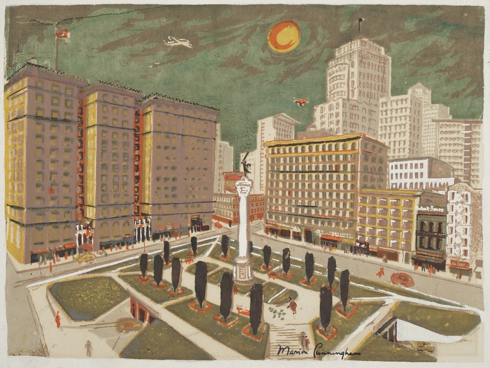 Untitled (Union Square), Marion Osborn Cunningham, 1944