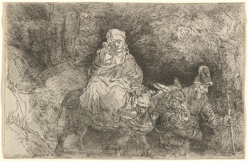 The Flight into Egypt: Crossing a Brook