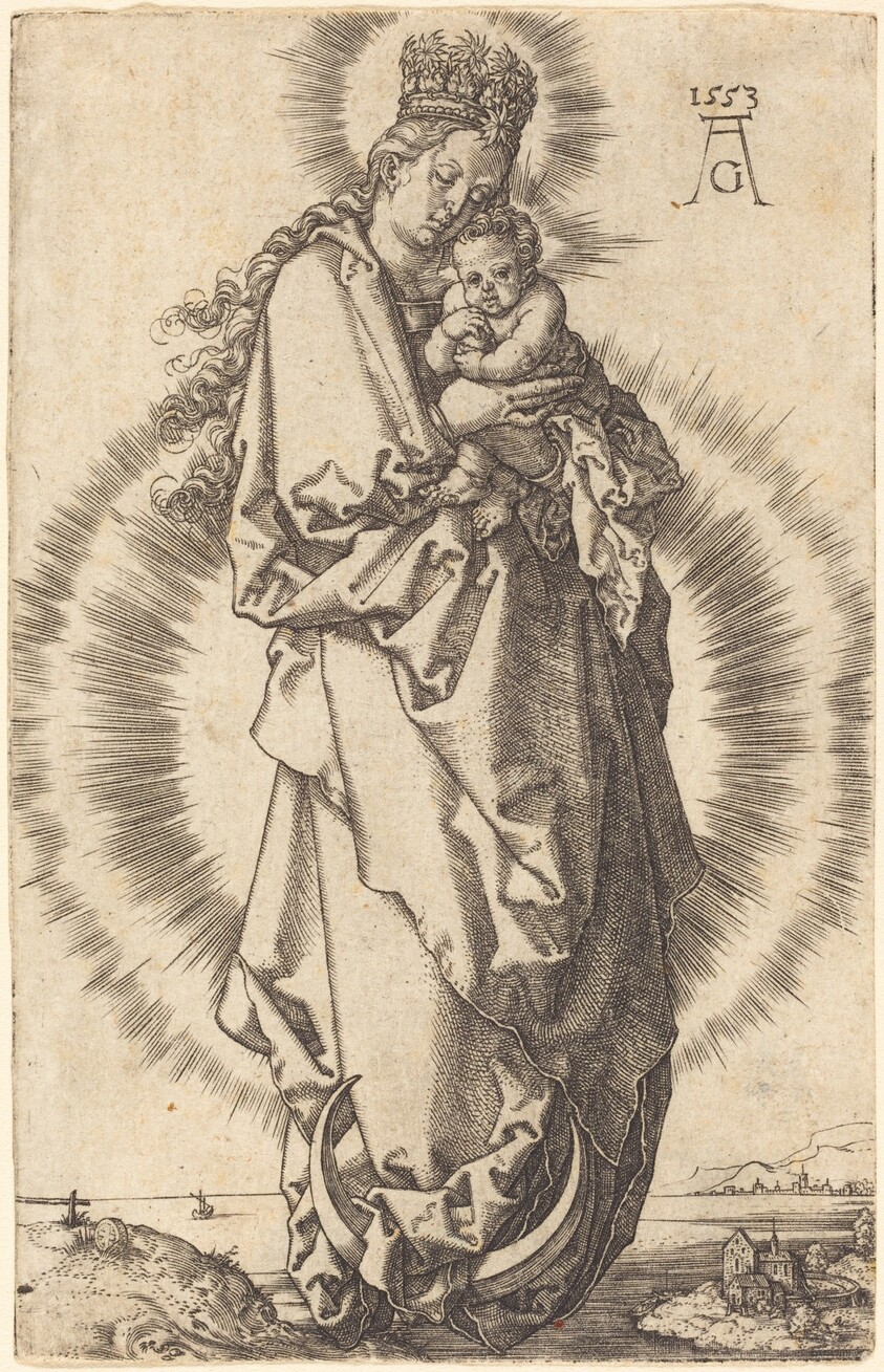 The Virgin with the Child on the Crescent
