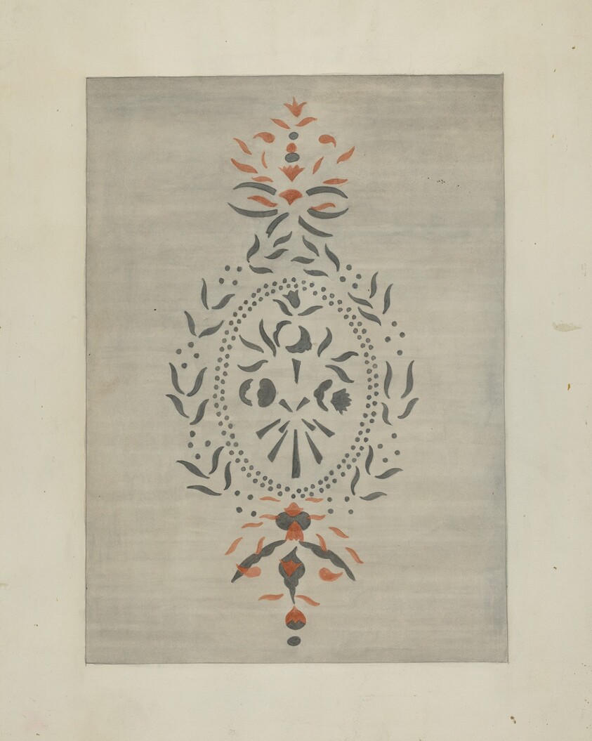 Detail of Stencilled Wall