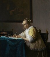 A Lady Writing, Johannes Vermeer, c. 1665