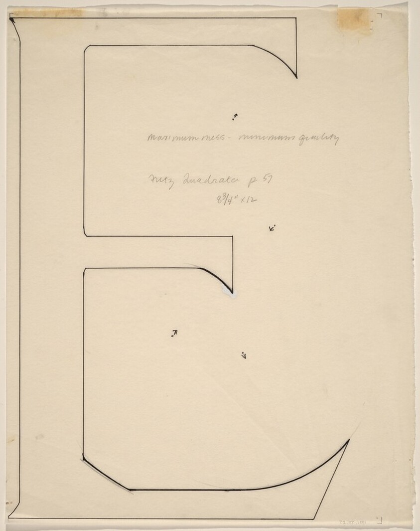 Sketch for "Building - Blocks for a Doorway" (E)