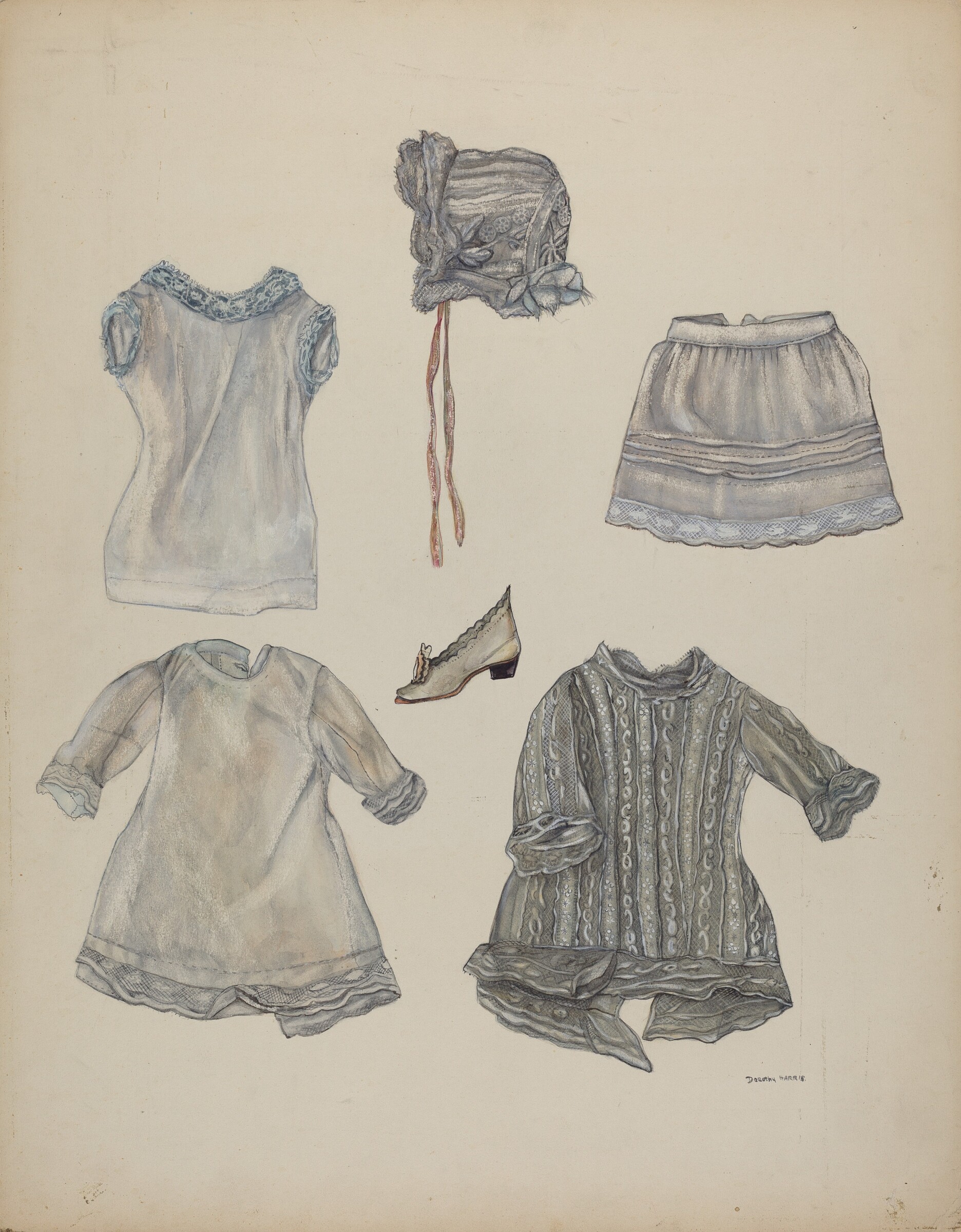 Doll Wardrobe, Dorothy Harris, c. 1937