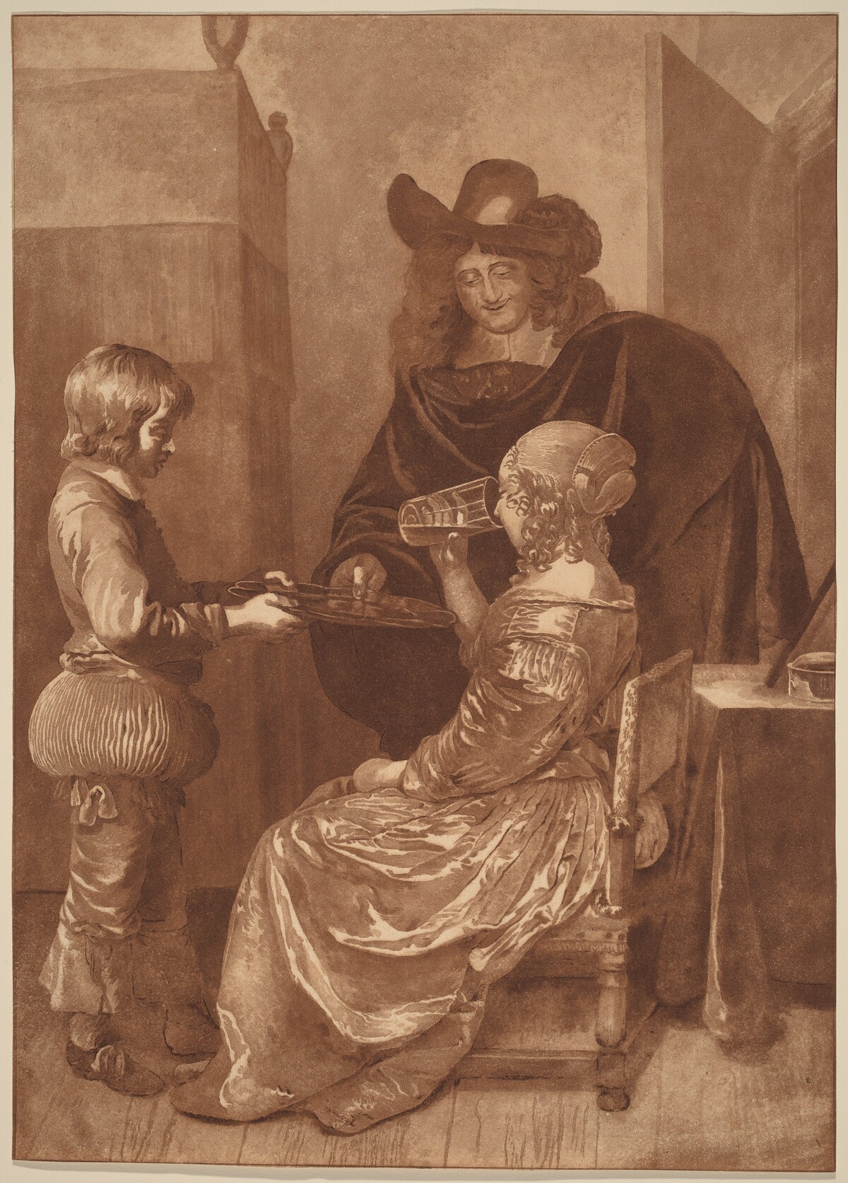 Cavalier and Lady with a Page