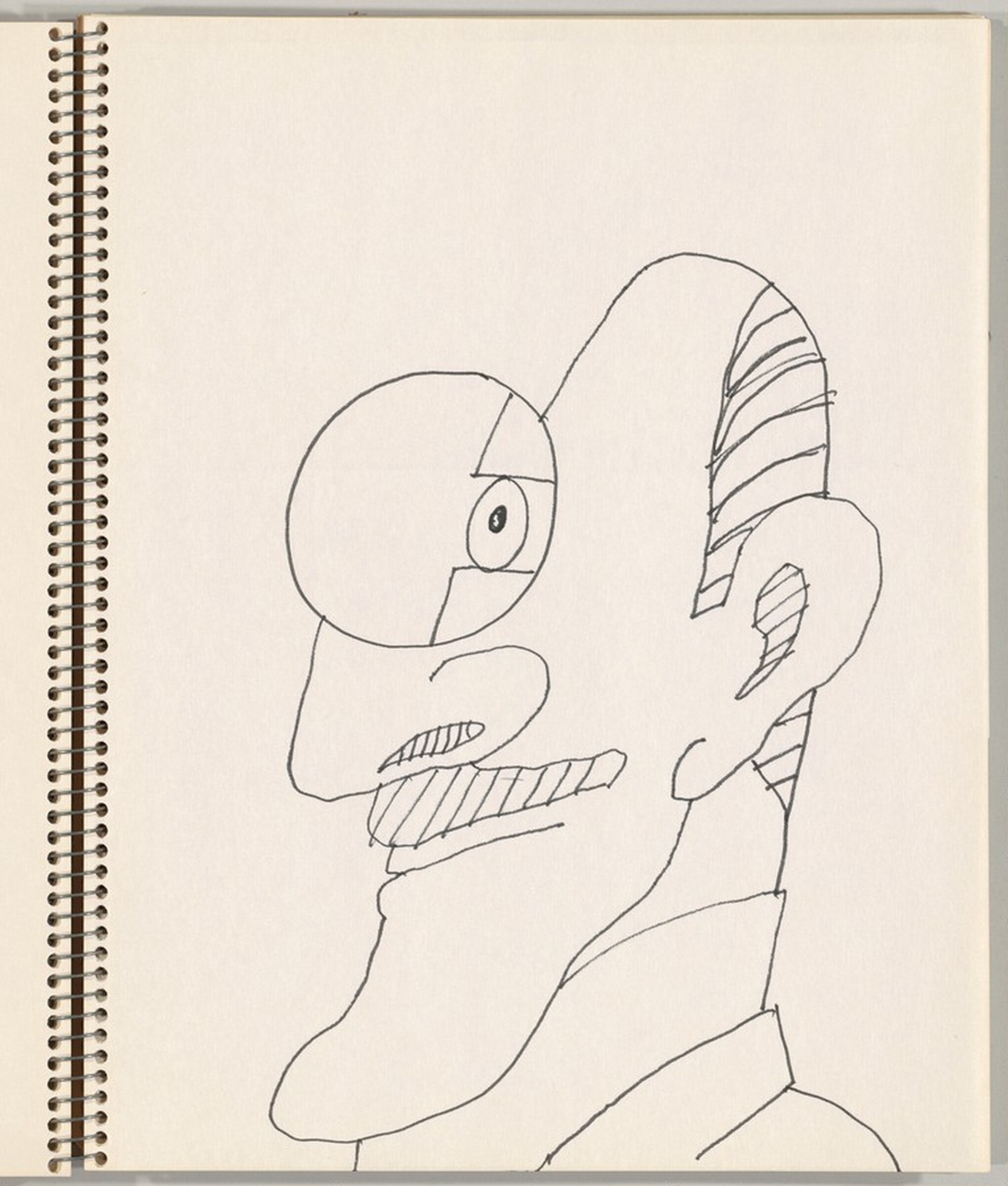 Self-Portrait in Profile, Saul Steinberg, c.1986/1995