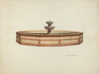 Mission Fountain, Raymond E. Noble, c. 1940